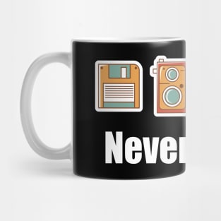 Funny Never Forget Floppy Disk Camera & Radio Mug